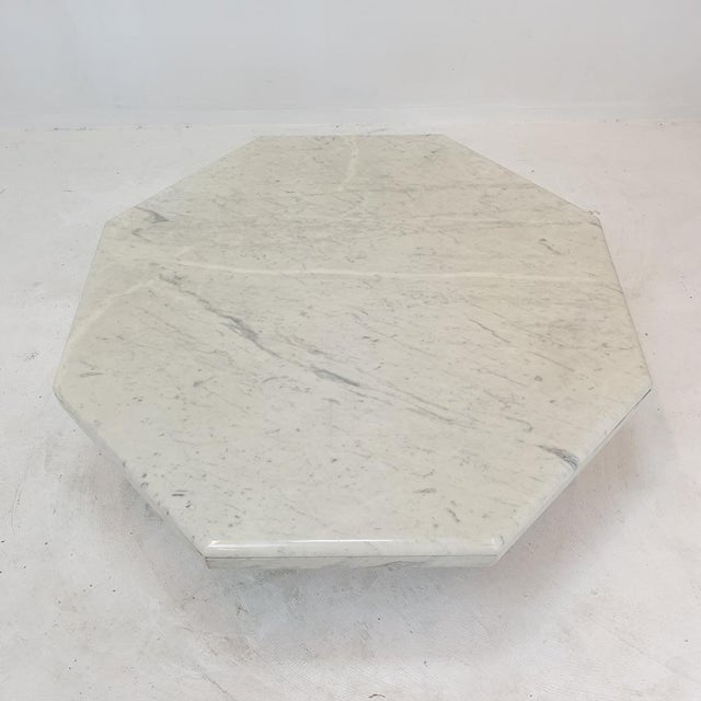 Italian Marble Octagon Coffee Table, 1980s For Sale - Image 14 of 18