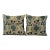 Botanical Pomegranate Linen Feather/Down Pillows- A Pair For Sale
