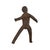 African Early 20th Century Pere Leather Female Figure Tanzania For Sale - Image 3 of 9