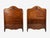 French Provincial Style, Twin Headboards, Walnut, Giltwood, France, 20th c. Pair of vintage French Louis XV or Rococo...