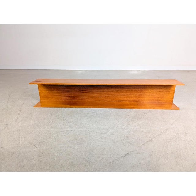 One of only two original Wilhelm Renz wall shelves with a U-profile from the 1960s. Condition: Good used condition with...