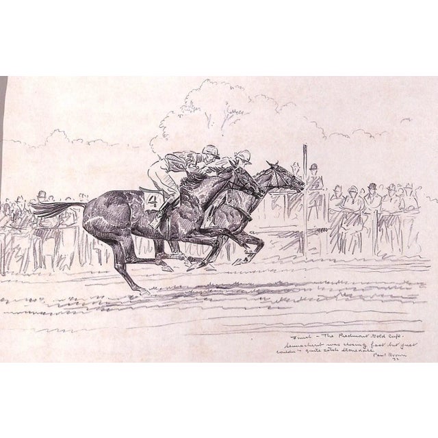 Traditional "Inaugural Llangollen Race Meeting" 1931 Ours, Dorothy [Essay By] Sketches by Paul Brown For Sale - Image 3 of 18