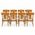 Set of 8 Teak Klismos patio chairs. The chairs are made of solid Peruvian Teak. Finished and ready to enjoy. Set is well...