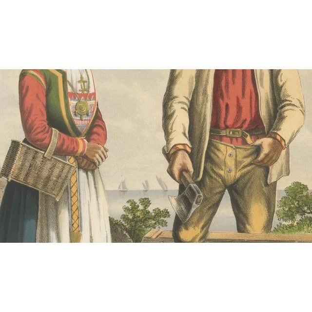 Here is the complete catalogue listing in plain text for Plate 8 from the series: Title: Norwegian Folk Costumes from...