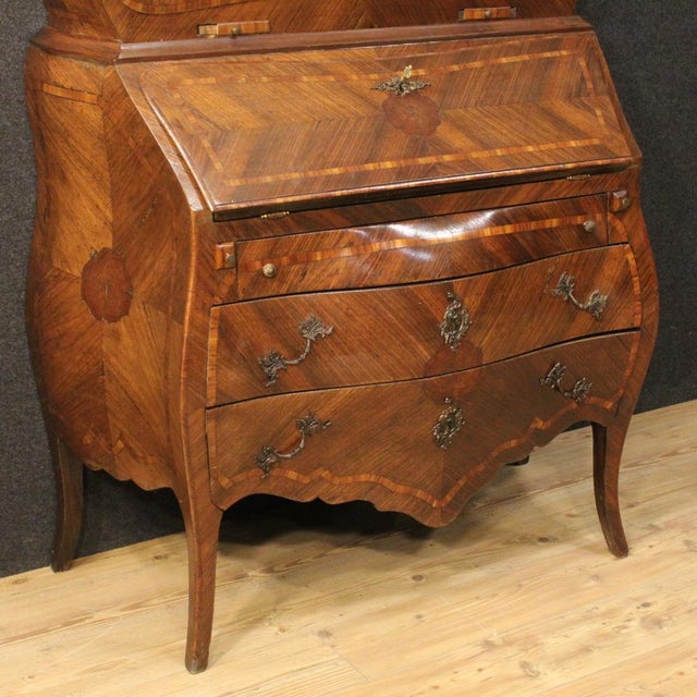 Genoese Inlaid Wood Trumeau, 1930s For Sale - Image 11 of 13