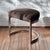 Chrome Upholstered Stool with Chrome Base For Sale - Image 8 of 8