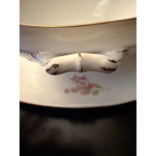 Antique Royal Schwarzburg German Fine China Gravy Boat With Attached Underplate For Sale - Image 9 of 9