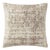 Amber Lewis x Loloi Larkspur Antique Ivory / Graphite 22" x 22" Cover Only Pillow For Sale