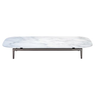 Volage Ex-S Coffee Table in Marble and Aluminium Base by Philippe Starck for Cassina For Sale