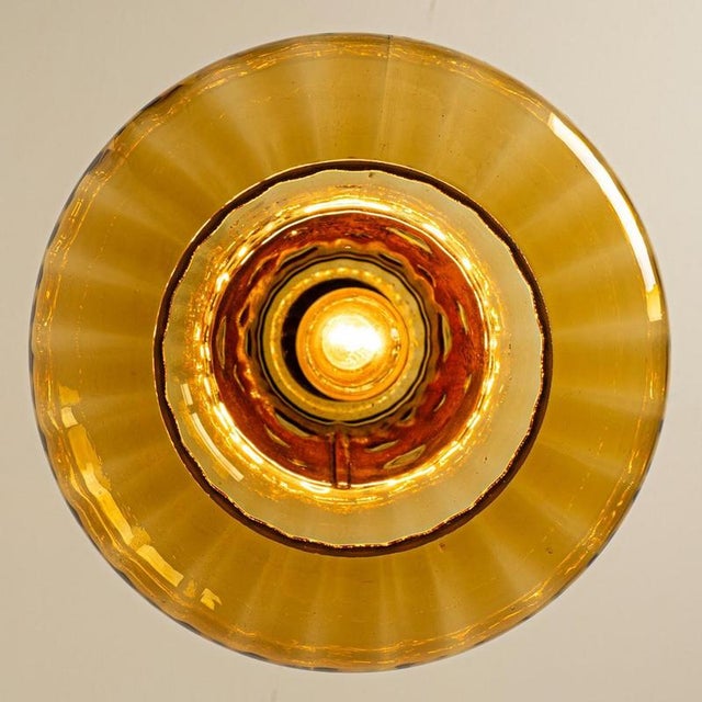 Copper Glass Pendant Lamp from Raak, 1960 For Sale - Image 9 of 12