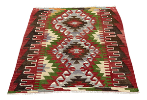 Mid 20th Century Cappadocia Turkish Vintage Southwestern Kilim Rug