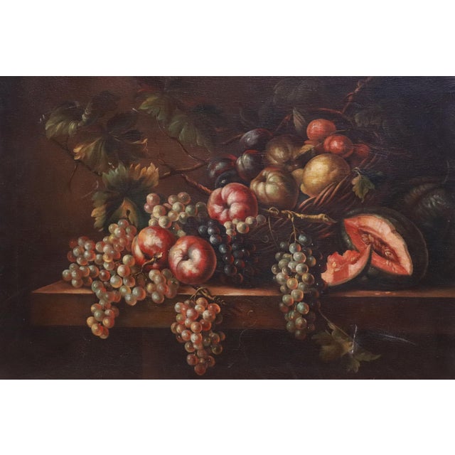 Classic mid-to-late 19th-century American still life painting, heavily influenced by the high realism and detailed...