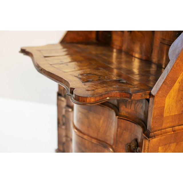 Antique Louis XV Style Cabinet in Walnut Root, 1800s For Sale - Image 10 of 18