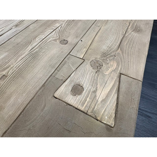 Rh Reclaimed English Beam Coffee Table | Monumental 59" Scale | One-of-a-Kind Character For Sale - Image 11 of 18