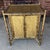 Chinoiserie 1970’s Faux Tortoiseshell Bamboo Herringbone Rattan Cabinet - Newly Painted For Sale - Image 3 of 12