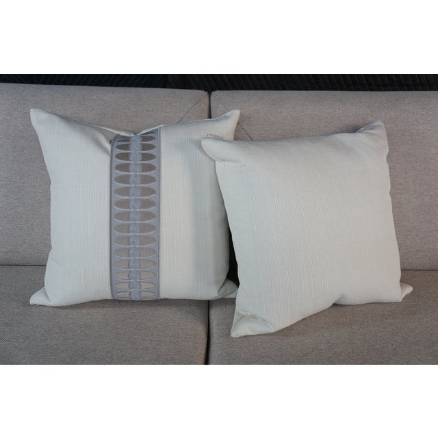 Late 20th Century Mattia Sleeper Sofa Tufted Light Beige Fabric Italian Convertible Sofa Bed 76" For Sale - Image 6 of 12