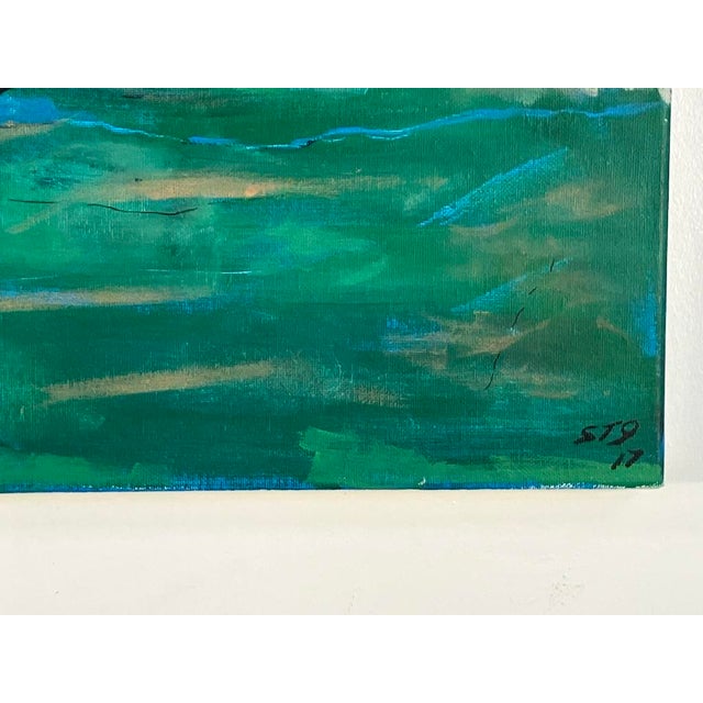 Mid 20th Century Vintage Aviation Painting of Boeing B-17 Flying Fortress – Signed St9 For Sale - Image 5 of 6