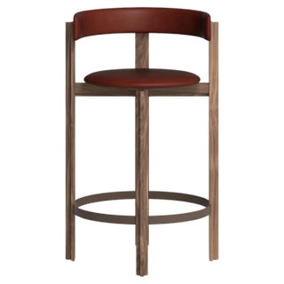 Walnut Principal Bar Chair by Bodil Kjaer for Karakter For Sale