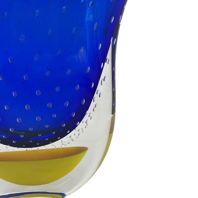 Gran Sommerso Artistic Vase in Murano Blown Glass by 1295 Murano For Sale - Image 4 of 8