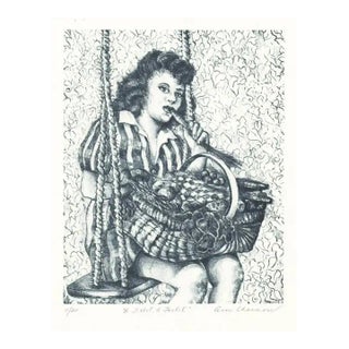 Ann Chernow Tisket a Tasket Lithograph For Sale