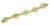 Contemporary Oval 18k Yellow Gold Jade Link Bracelet For Sale - Image 3 of 6