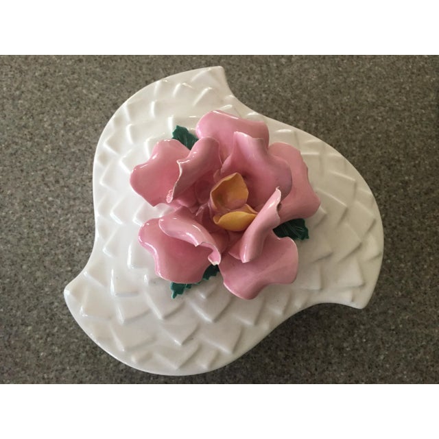 Mid-Century Modern Enchanto Pottery Co. Rose Lidded Box For Sale - Image 3 of 6