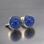 Natural Lapis Lazuli Cufflinks 14k Y Gold 40 CTW Certified, Pair For Sale - Image 11 of 13