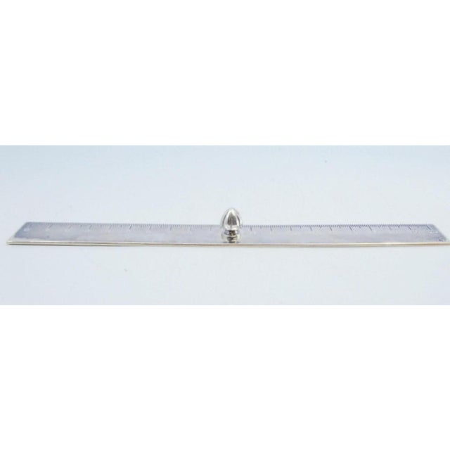 Twenty-Centimeter Silver Scale Ruler For Sale - Image 5 of 6