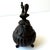 Heavy, solid bronze Tibetan ink well. Great desk accessory.