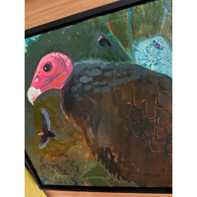 “Dead Skunk” Turkey Vulture Painting by LWren Walraven For Sale In Santa Fe - Image 6 of 15