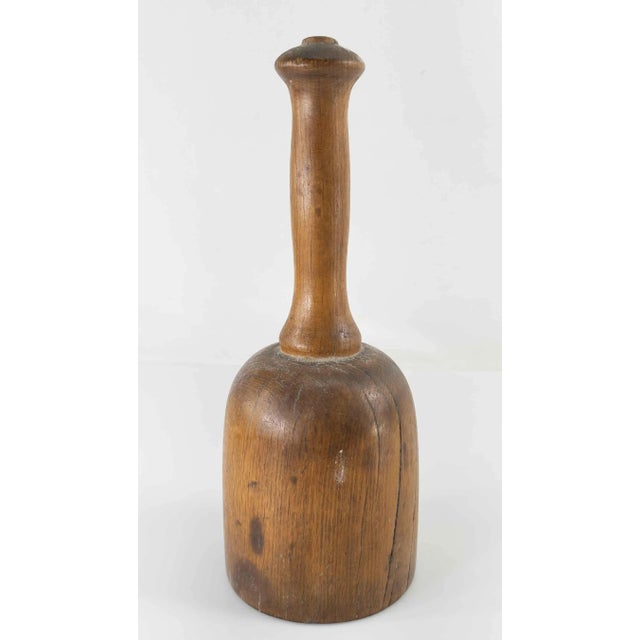 We are selling this very attractive early wood carving mallet. This great carved oak hammer has very appealing curves and...