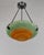 Daum freres & Louis Majorelle A French art deco pendant light in wrought iron with a Daum bowl in mottled coloured blown...