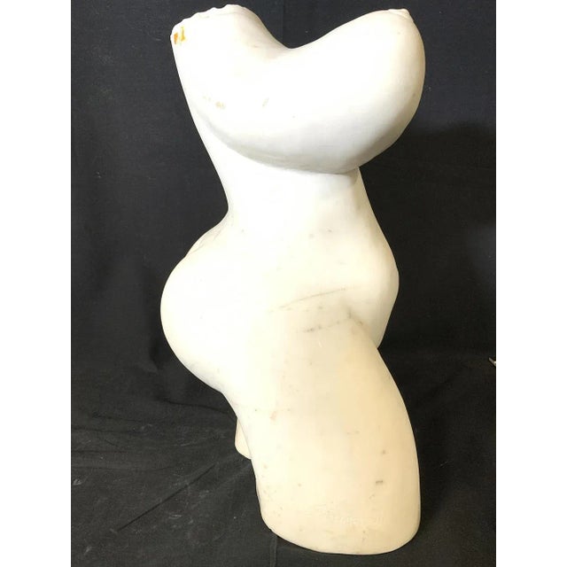 Italian 1930s Art Deco Marble Female Nude Sculpture Signed Gennarelli For Sale - Image 3 of 7