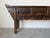 Hollywood Regency Vintage Chinese Black Lacquer Altar Console Table With Hand-Carved Apron For Sale - Image 3 of 12