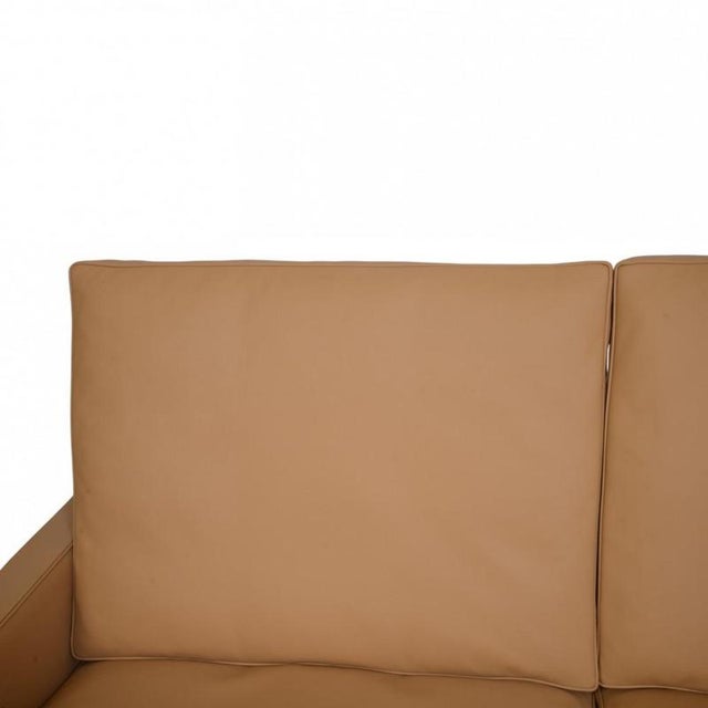 PK31 3-Seater Sofa in Nevada Sand Aniline Leather by Poul Kjærholm, 1970s For Sale - Image 4 of 18