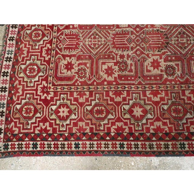 Rose Galerie Shabab Collection Early 20th Century Handmade Central Asian Tribal Gallery Accent Rug For Sale - Image 8 of 10