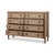 French Light Oak Eight Drawer Dresser For Sale - Image 4 of 11