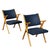 Set of Vintage Armchairs in Leatherette & Beech, Italy, 1950s For Sale - Image 13 of 13