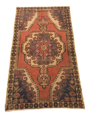 Handmade Bohemian Turkish Rug- 4′4″ × 7′9″