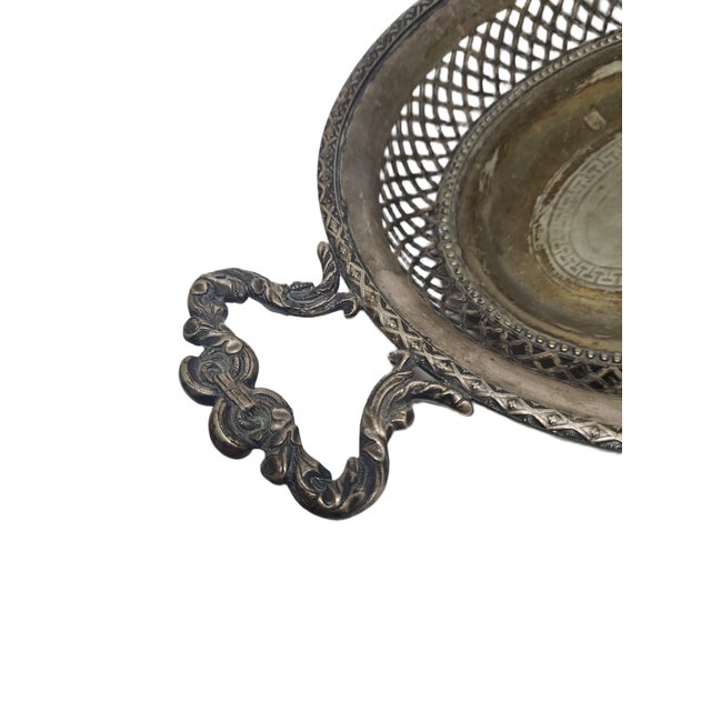 Art Nouveau Fruit Bowl on Stand by Fraget, Poland, 1900s, in Good conditions. Designed 1890 to 1919
