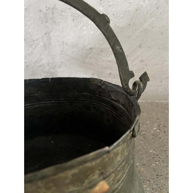 19th Century Copper & Brass Cooking Bowl From the Arabian Desert For Sale - Image 4 of 7