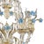 Rezzonico Style Murano Glass Chandelier with Blue Flowers For Sale - Image 6 of 12