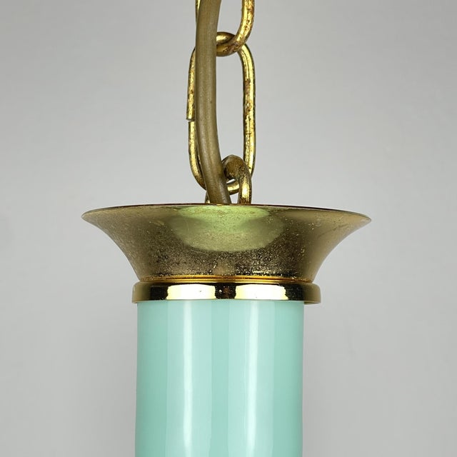 Vintage Murano Glass Pendant Lamp attributed Venini, Italy, 1970s For Sale - Image 17 of 18