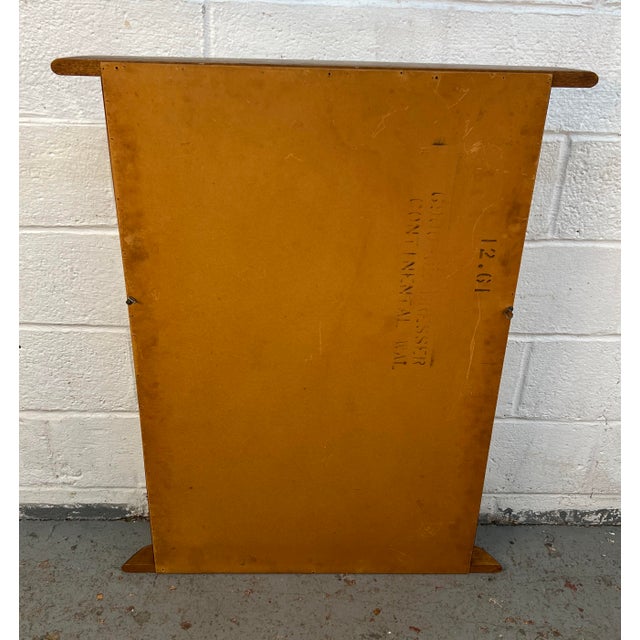 Wood 20th C. Mid-Century Modern Sculpted Walnut Wall Mirror by Kent-Coffey For Sale - Image 7 of 7