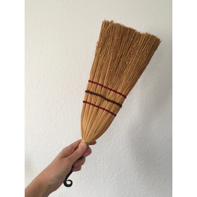 Antique Victorian Hearth Whisk Broom With Hand Forged Iron Hook Handle For Sale In Las Vegas - Image 6 of 10
