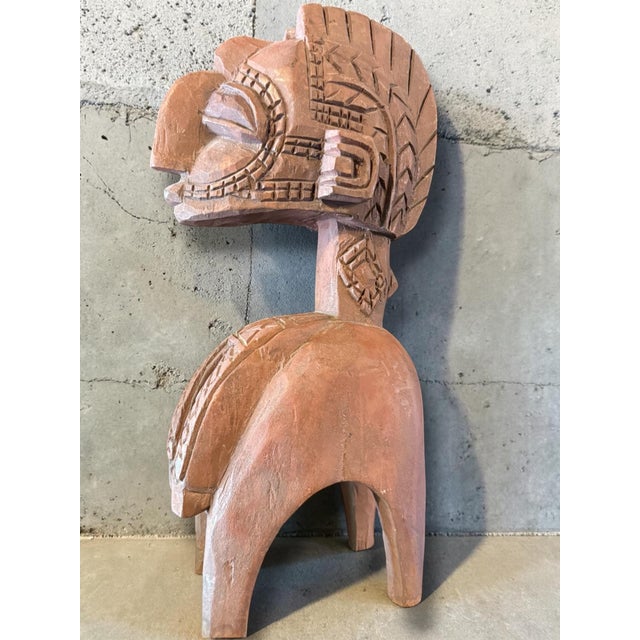 Mid-Century Sculpture Inspired by Ceremonial Carrying Figures, 1960s For Sale - Image 4 of 4