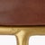 Lifestyle by JY Henry Round Leather Counter Stool, Brown For Sale - Image 4 of 6