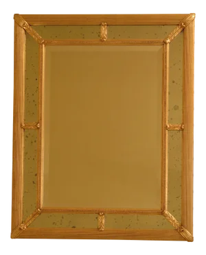 Friedman Brothers Gold Gilt Rectangular Mirror