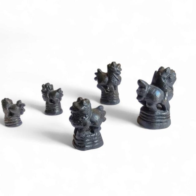 Bronze Bird Weights, Burma, Set of 5 For Sale - Image 5 of 18