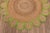 5'x5' Green Round Jute Scallop Rug For Sale - Image 4 of 10